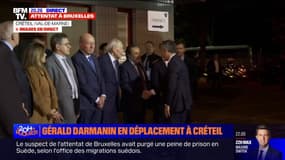 Gérald Darmanin en déplacement à Créteil (Val-de-Marne) à la rencontre de représentants de la communauté juive