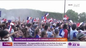 Pas d'écrans géants pour les derniers matchs de l'Euro ?