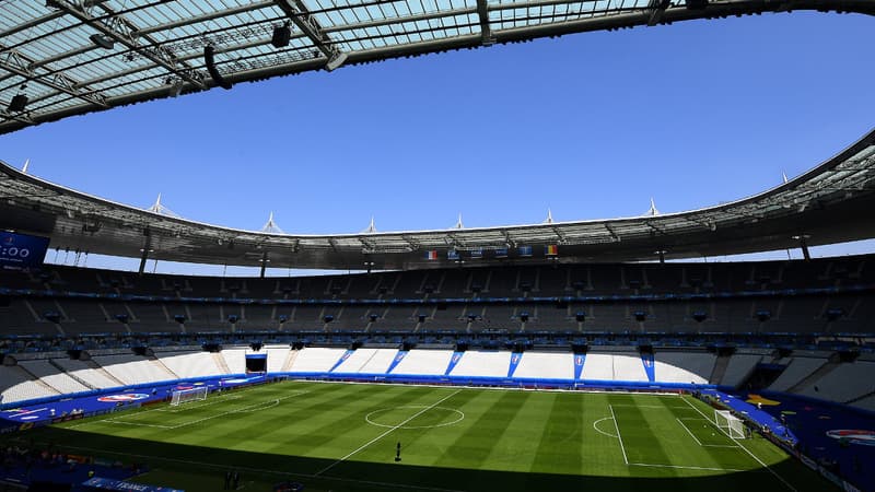 Le Stade de France vu de l'intérieur, le 9 juin 2016. 
