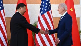 Xi Jinping et Joe Biden à Bali, le 14 novembre 2022.