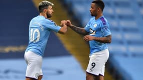 Sergio Agüero et Gabriel Jesus