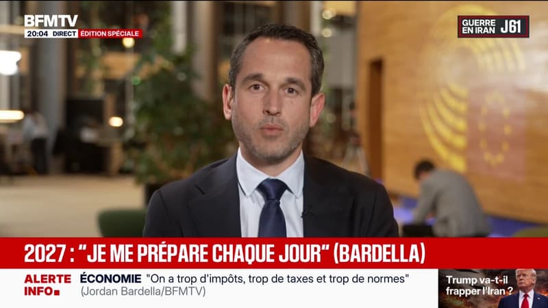 "On ne peut pas faire croire en même temps qu'on veut défendre les intérêts des Français et dans un autre temps qu'on veut défendre les intérêts du grand patronat": Pierre Jouvet, secrétaire général du PS, réagit à l'interview de Jordan Bardella