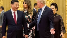 Les dirigeants chinois et américain, Xi Jinping et Donald Trump. 