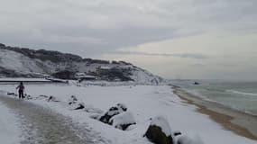 A Biarritz, on skie jusque sur la plage