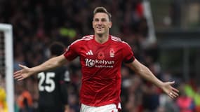 La joie de Chris Wood face à West Ham le 2 novembre 2024