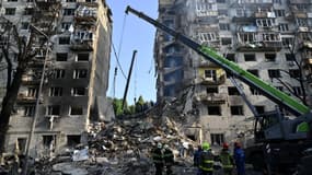 Kiev a fait l'objet de nouvelles frappes russes le 17 juin 2025.