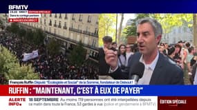 18 septembre: "Aujourd'hui ce que l'on voit c'est unité syndicale qui est un modèle pour nous", déclare François Ruffin, depuis le cortège parisien