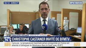 Canicule: Christophe Castaner avance "un risque élevé d'incendies" dans le Gard