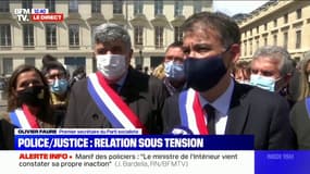 Rassemblement des policiers: pour Olivier Faure (PS), les peines planchers "ne fonctionnent pas"