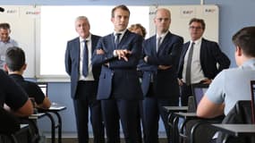 Emmanuel Macron à Egletons. 