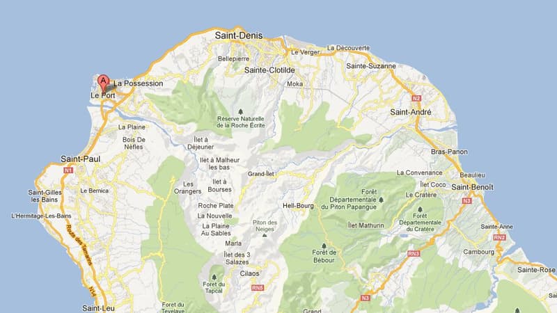 Le Port, dans le Nord Ouest de l'île, où un lycéen a été pognardé ce mardi.