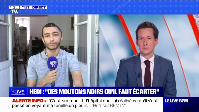 Victime d'un tir de LBD à Marseille, Hedi confie sur BFMTV 
