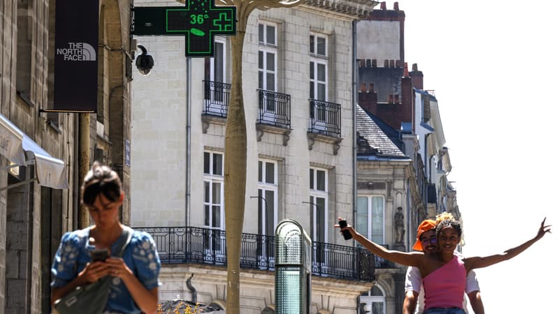 Le centre-ville de Nantes (Loire-Atlantique) le 19 juin 2025.