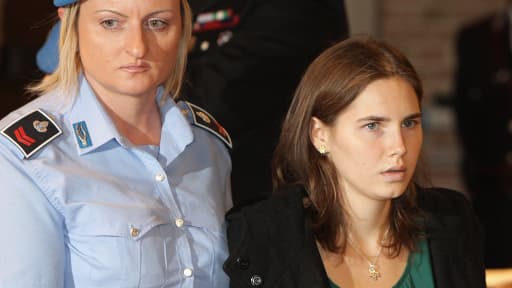 Amanda Knox lors de son précédent procès en appel, en octobre 2011.