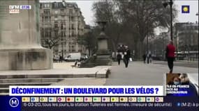 Des boulevards transformés en pistes cyclables provisoires après le confinement à Paris? 