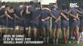 Décès de Chirac : Le XV de France s'est recueilli avant l'entraînement