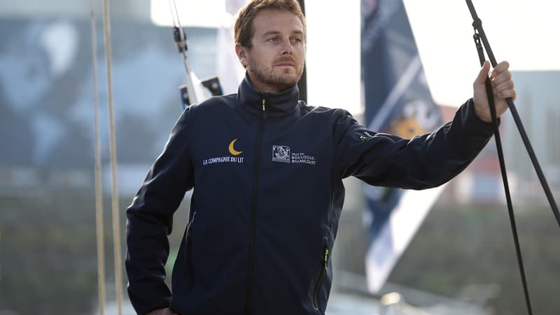 Stéphane Le Diraison a démâté pour son premier Vendée Globe.