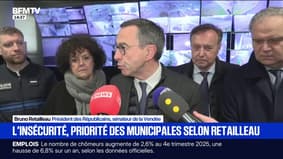 "La priorité pour les municipales, c'est la question de l'insécurité": Bruno Retailleau était dans les Yvelines en soutien aux policiers municipaux 