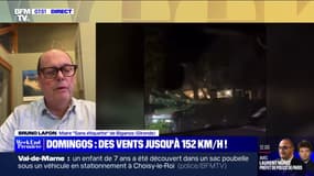 Bruno Lafon, maire de Biganos (Gironde): "La nuit a été courte, les rafales étaient très fortes" jusqu'à 152 km/h
