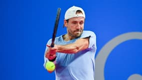 Lucas Pouille au tournoi de Montpellier, en février 2025.