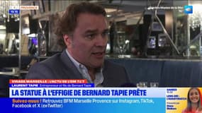 Inauguration de la statue de Bernard Tapie: son fils privilégie deux dates