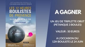 A gagner : votre jeu de pétanque 3 boules d'une valeur de 50 euros