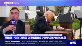 Droits de douane: "C'est un peu tôt pour donner de réels impacts, mais beaucoup d'entreprises vont être touchées", estime Frédéric Coirier (METI) 
