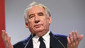 Le président du MoDem Francois Bayrou, lors du congrès du parti, le 24 mars 2024 à Blois
