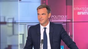 Olivier Véran sur le plateau de BFM Politique ce dimanche.