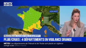 Pluie-inondations et crues: quatre départements sont toujours placés en vigilance orange ce dimanche