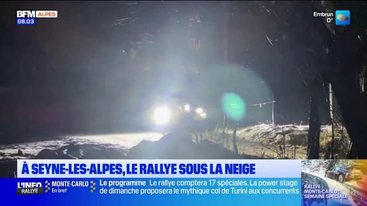 À Seyne-les-Alpes, le rallye Monte Carlo sous la neige
