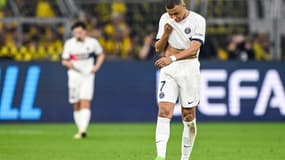 Kylian Mbappé avec le PSG face à Dortmund le 1er mai 2024