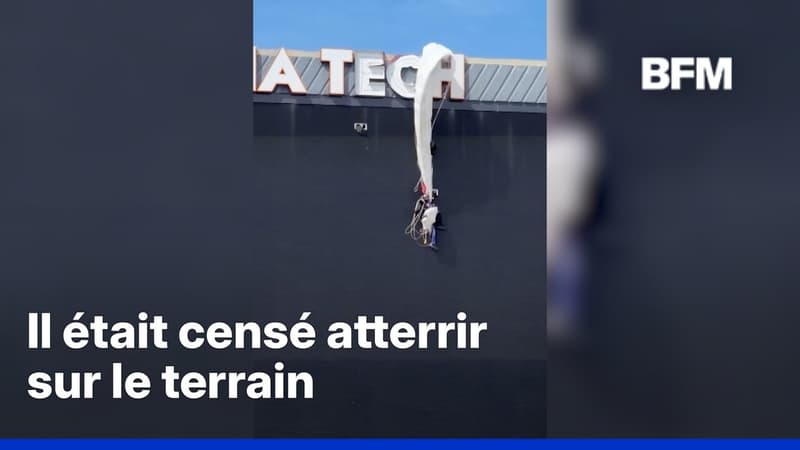 États-Unis: un parachutiste s’écrase sur un tableau d’affichage avant un match de football américain