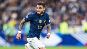 Jonathan Clauss avec l'équipe de France contre l'Autriche en septembre 2022