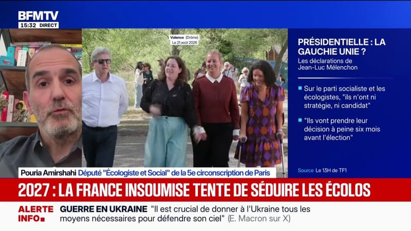 Alliance entre LFI et les Écologistes pour la présidentielle? "Il y a effectivement urgence à s'entendre d'abord sur un programme", assure Pouria Amirshahi, député "Écologiste et Social"
