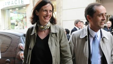 Emmanuelle Ménard et son mari.