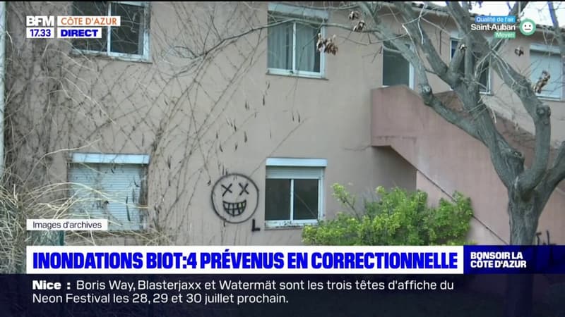 Inondations à Biot: quatre prévenus en correctionnelle
