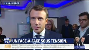 Macron à la sortie du débat: "J'ai essayé de révéler quelques mensonges qui sont parfois proférés"