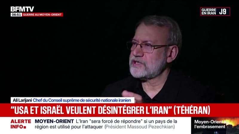 Guerre au Moyen-Orient: le chef du Conseil suprême de sécurité national iranien estime que les États-Unis et Israël veulent "désintégrer l'Iran"