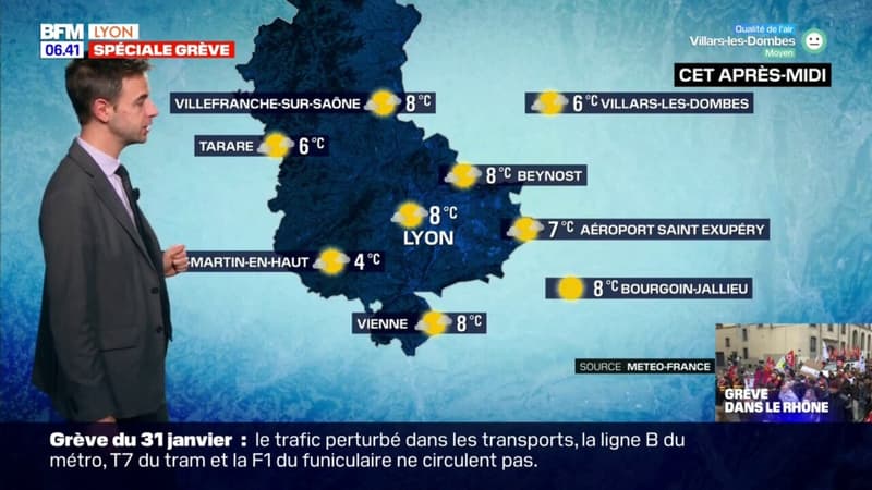 Météo Rhône: de belles éclaircies ce mardi, jusqu'à 8°C à Lyon
