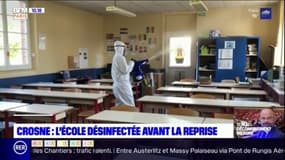 Déconfinement: à Crosne, la désinfection des écoles a déjà commencé