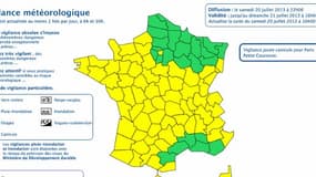 Météo France a levé l'alerte orange pour orages à 22h