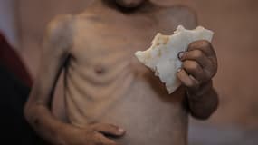 Yezen Abu Ful, deux ans, dans le camp d'Al-Shati, dans la ville de Gaza, le 13 juillet 2025.