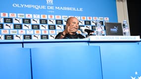 Jorge Sampaoli en conférence de presse, le 26 août 2021