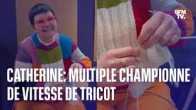 Catherine tente de décrocher son 9e titre de championne de France de vitesse de tricot