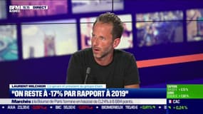 Laurent Milchior, Président du groupe Etam: "On reste à -17% par rapport à 2019"