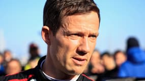 Le pilote Sébastien Ogier à Monaco après l'arrivée de la 92e édition du rallye Monte-Carlo WRC le 28 janvier 2024.