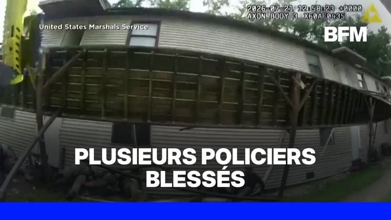 États-Unis: une caméra filme l'effondrement d'une terrasse qui blesse plusieurs policiers