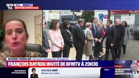 Gouvernement Bayrou: "Il y a beaucoup de recyclage dans ce gouvernement, mais je ne sais pas si en la matière c'est positif", affirme Marine Tondelier (Les Écologistes)