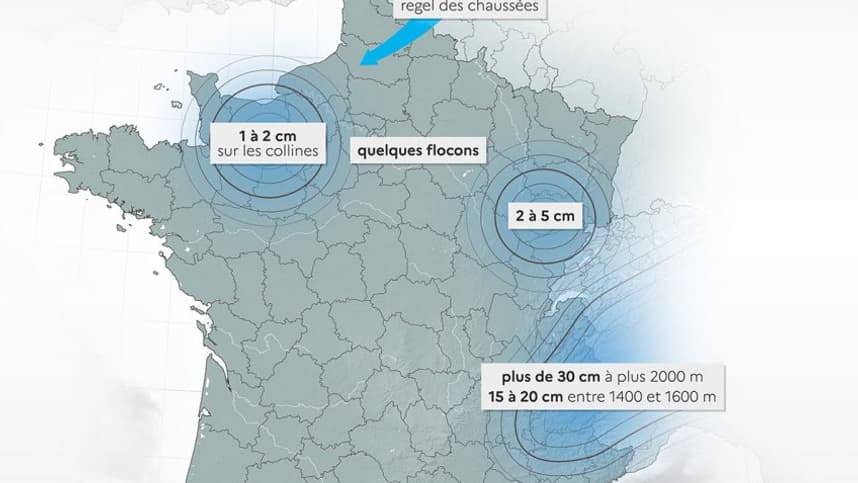 Des chutes de neige attendues ce jeudi 30 novembre 2023